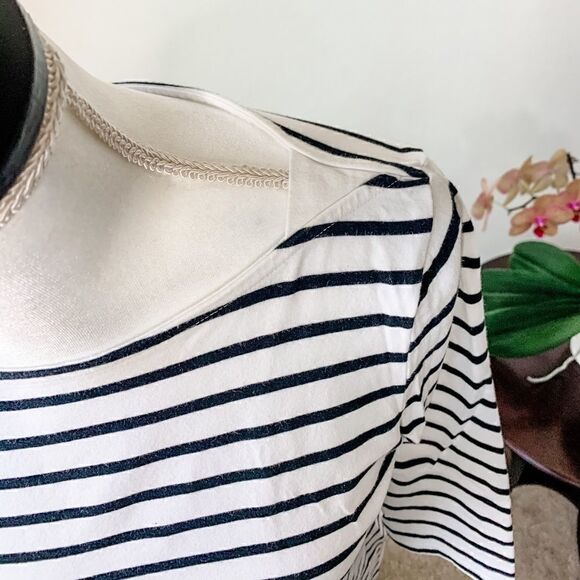 🍋 Merona 3/4 Sleeve Striped Top - Picture 7 of 8